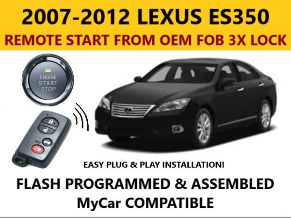 2007-2012 lexus es350 plug and play remote start