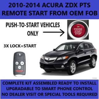 2010-2013 Acura ZDV remote start