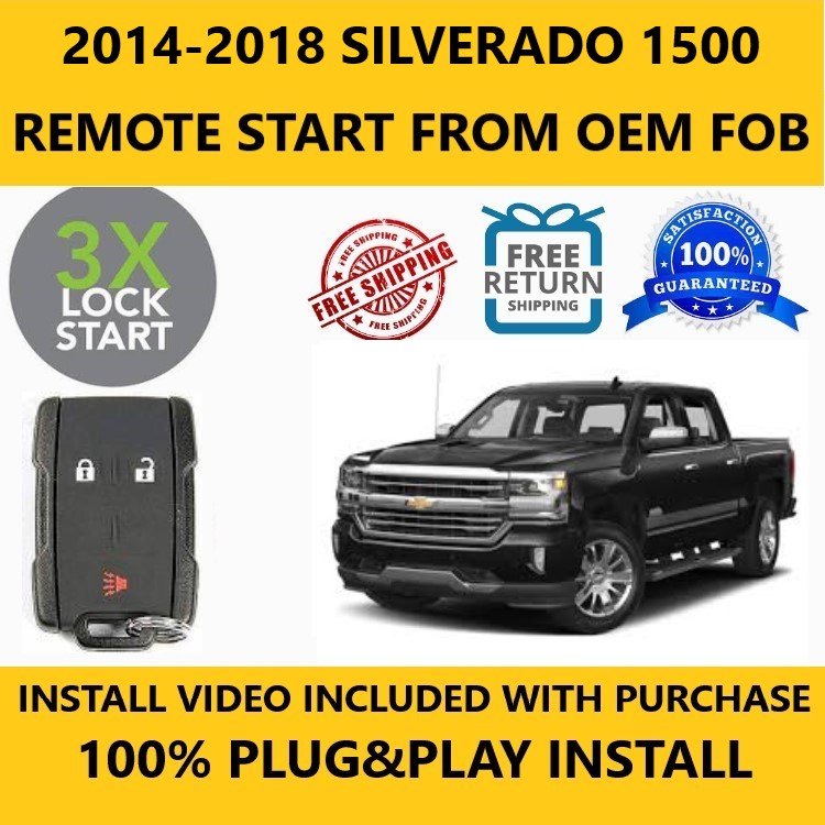 Complete Remote Key Fob & Programmer Kit For 2014-2018 Chevy Silverado/GMC Sierra, 2015-2020 Colorado/Canyon – 2 Fobs + OBD2 Tool, 315MHz